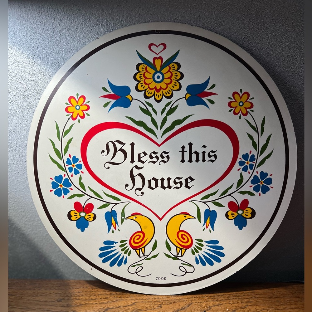 Vintage Multicolor Decor Sign